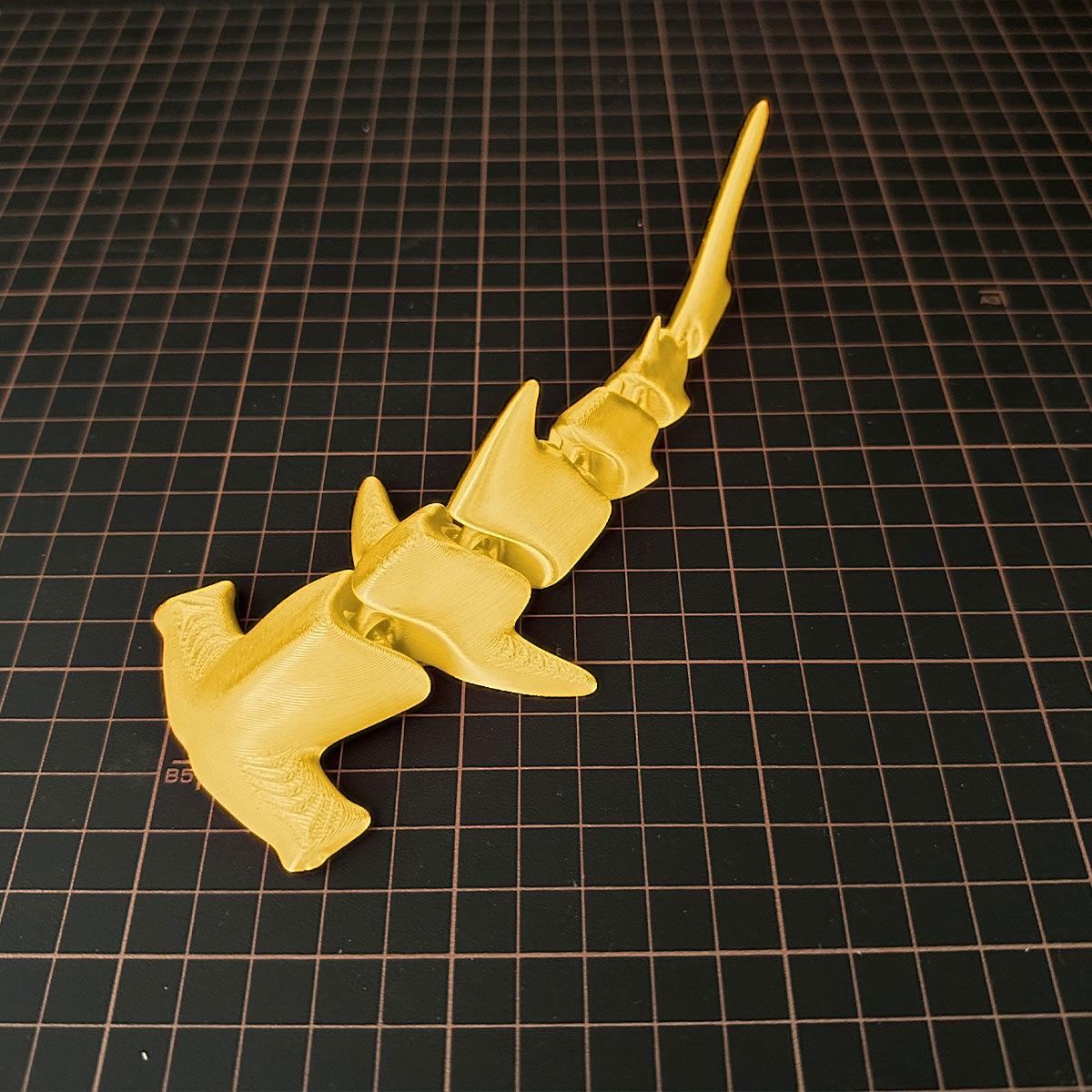 

3D Printed Hammerhead Shark Ornament With Movable Joints Creative Plaything For Kids Trendy Birthday Present Idea