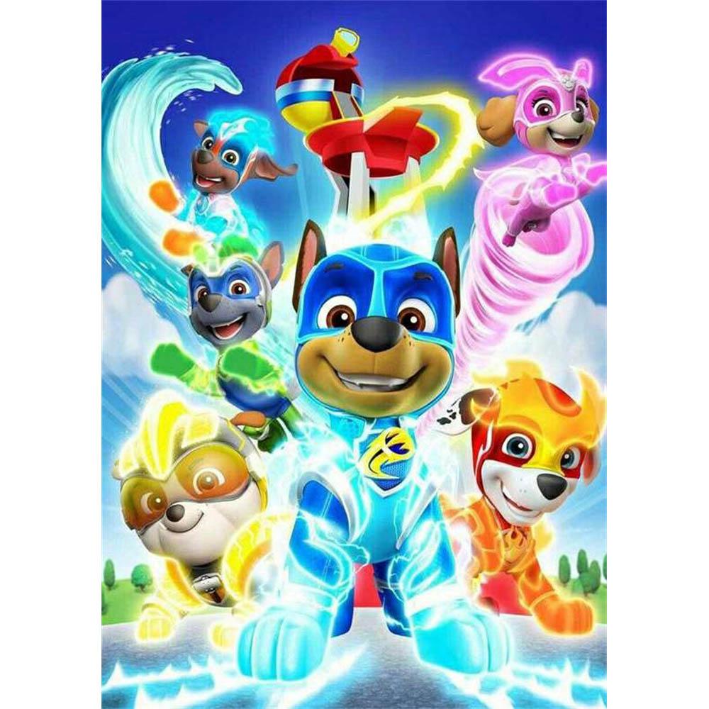 Kreskówkowy Piesek Disneya Malowanie Diamentami 5D DIY Wzór Artystyczny Drukowany Zestaw Puzzle Płótno Mozaika Ścieg Haft Domowy Dekor