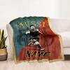 Messi's Legacy Soccer Customize Text Blanket Lightweight Personalized Blanket Soft & Cozy Versatile for Livingroom Office Chair Nap Home Decor