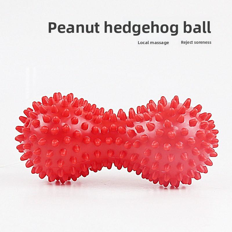PVC Peanut Massage Ball for Muscle Relaxation Yoga Fitness Mini Hedgehog Ball Fascia Release Tool