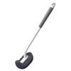 Wall-mounted S-type Toilet Brush Lightweight Long Handle Gap Cleaner for Household Rental Bathroom Toilet Use