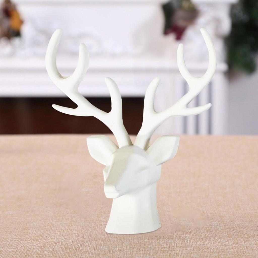 Hirschkopf Harzform Weihnachten Gipsform Silikon 3D-Form für Fondant Süßigkeiten Cupcake Kuchenaufleger Dekor Eiscreme Schokolade
