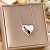 Women's Silver Titanium Steel Necklace with Micro-Inlaid Zircon - Elegant, Durable Clavicle Chain Jewelry