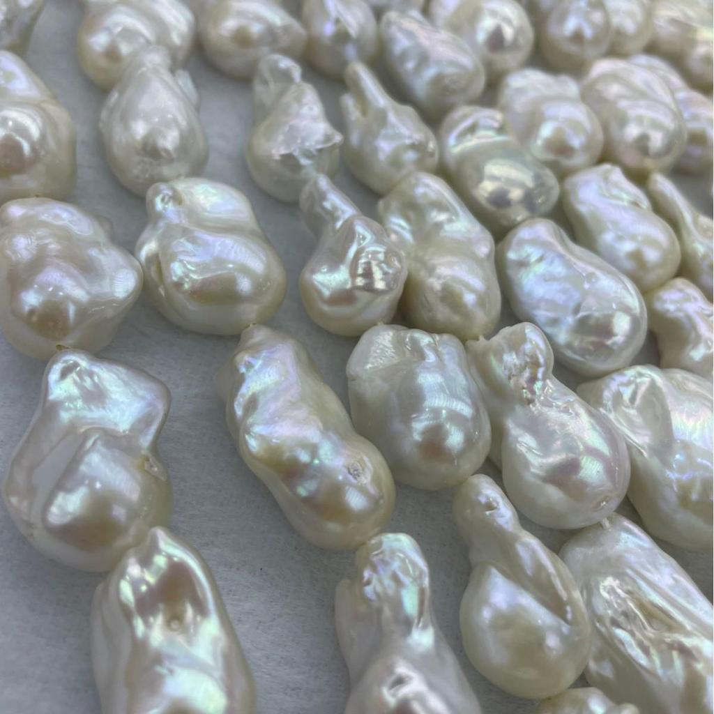 Pendentif Perle d'Eau Douce Naturelle Queue de Poisson 15*17mm pour Collier Baroque Fait Main DIY