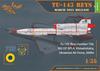 Przezroczysty Tupolew Wyścigowy Bezzałogowy Samolot Rozpoznawczy z Kamerą Filmową Model Plastikowy CPU3505 Śmigło! 1/35 Tu-143 (Samolot)