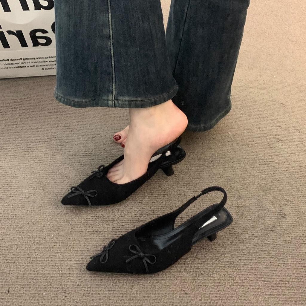 Fashion "Step Into Spring: Chic Bow - Adorned Slingback Kitten Heels & Denim Trends"