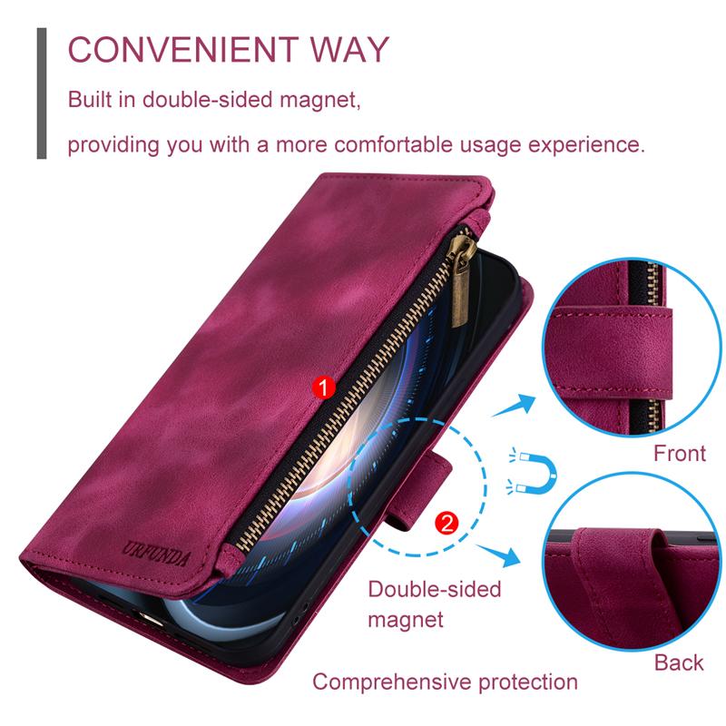 Per Honor 600 Lite Custodia Portafoglio Cerniera Flip Copertura in Pelle Per Honor 600 Lite Custodia Libro Copri Telefono Coque Fundas Honor600 Lite
