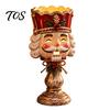 Christmas Eve Dinner Decorations Tealight Candle Holder for Home Decor, Santa/Tree/Snowman/Deer/Nutcracker Winter Party Table Supplies Candlestick