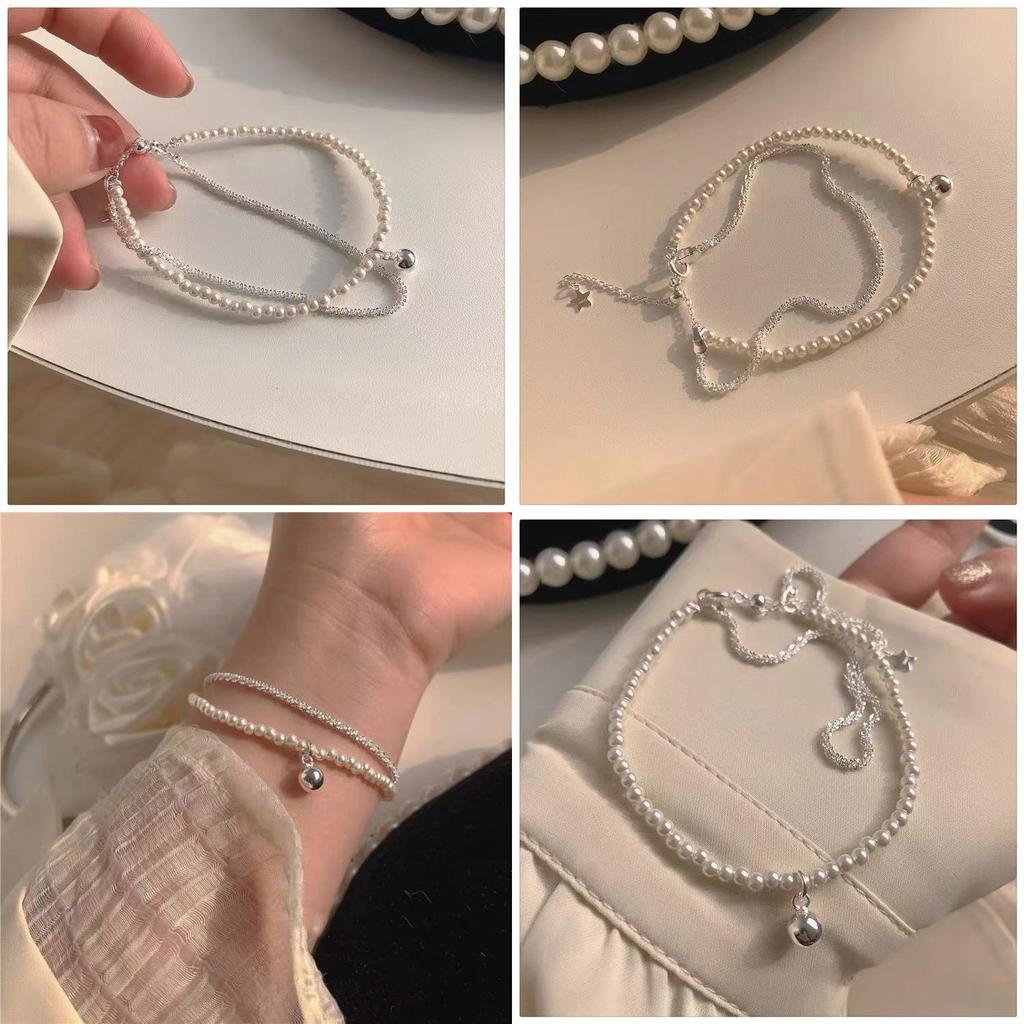 Stylish Geometric Faux Pearl Bracelet For Women Trendy Luxe Summer Accessory