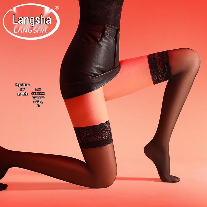 LANGSHA Women's Sexy Lace Thigh-High Stockings