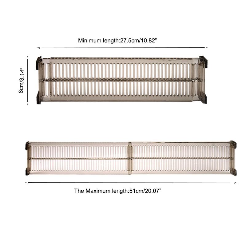 2pcs Drawer Dividers Retractable Divider Partition Adjustable Storage Tools DIY Organizer Wardrobe Closet Punch-free Separator