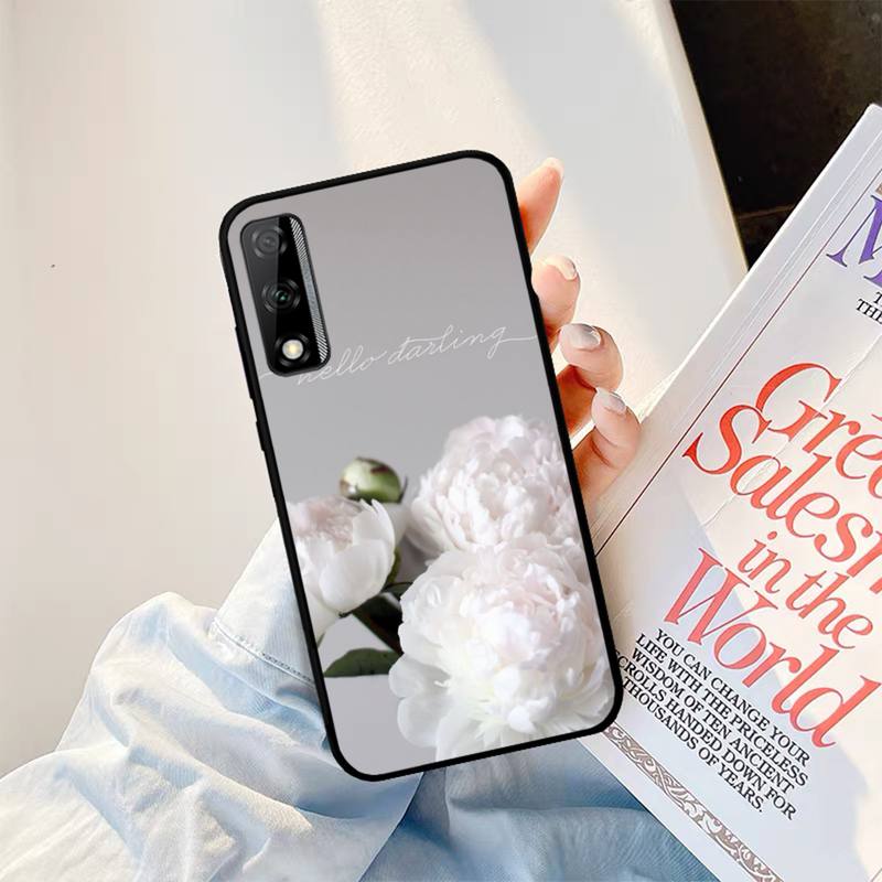 Peonies Beautiful Flower Phone Case For Huawei Y9 Y8 Y6 Prime Y7 Pro Y8s Y5 Mate 20 Pro 10 Lite Cover