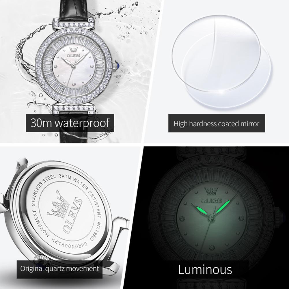 OLEVS Markenuhren Neue Quarzuhr Weibliche Minderheit Hohes Erscheinungsbild Damenuhr Damenuhr