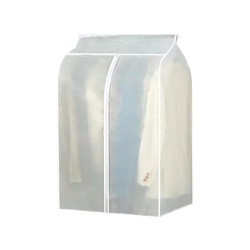 Transparent Clothes Hanging Dust Cover Dress Suit Coat Storage Bag Case Organizer Wardrobe Dress Clothing Hanging Dust Proof Bag