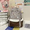 Schoolbag Korean Version of High-value Backpack for Women's Simple and Versatile Large-capacity Mori Sweet Junior High School Students Lightweight 