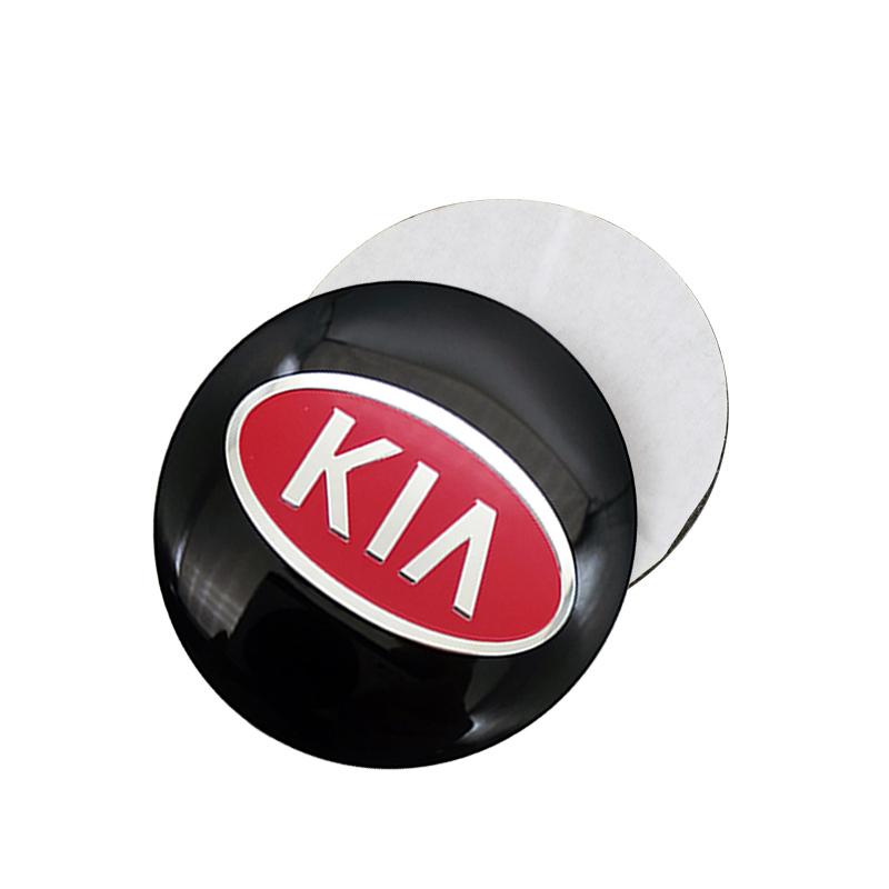 4pcs Car Wheel Stickers 56mm Auto Center Hub Cap Decal For KIA Rio 4 Ev3 ev6 Niro Stonic Sportage GT-Line Ceed Picanto Forte K9 CWM1