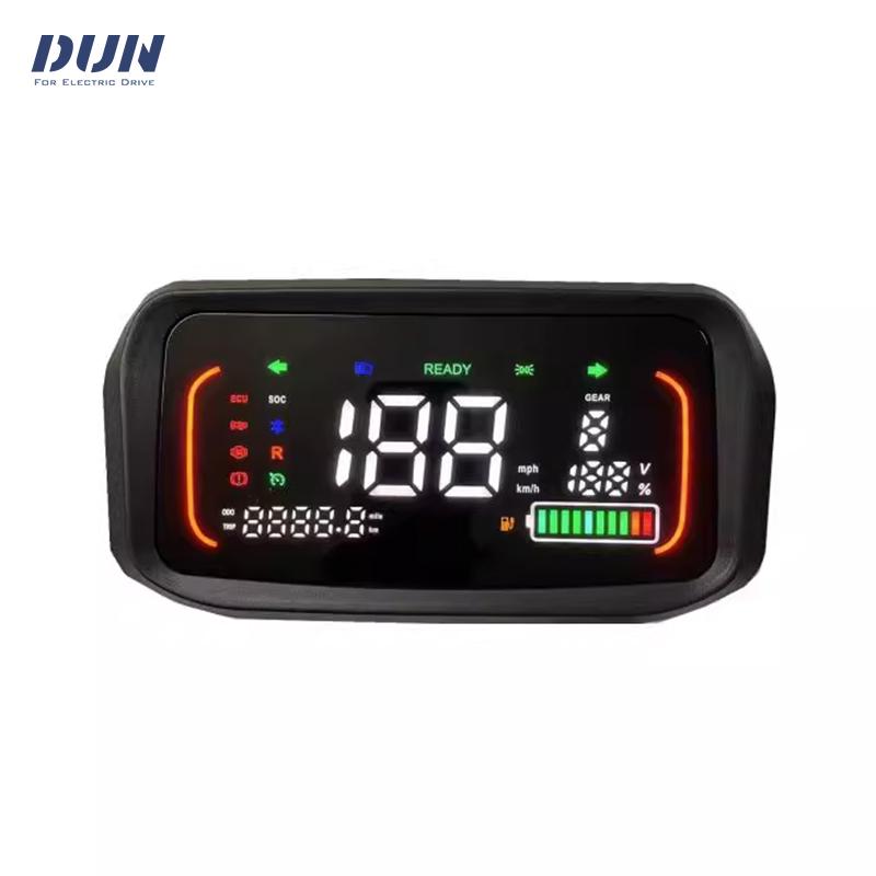 48V 60V 72V 84V 96V 108V KMH/MPH One-LIN Geschwindigkeitssensor LCD Tacho Anzeige für Elektroroller Motorrad