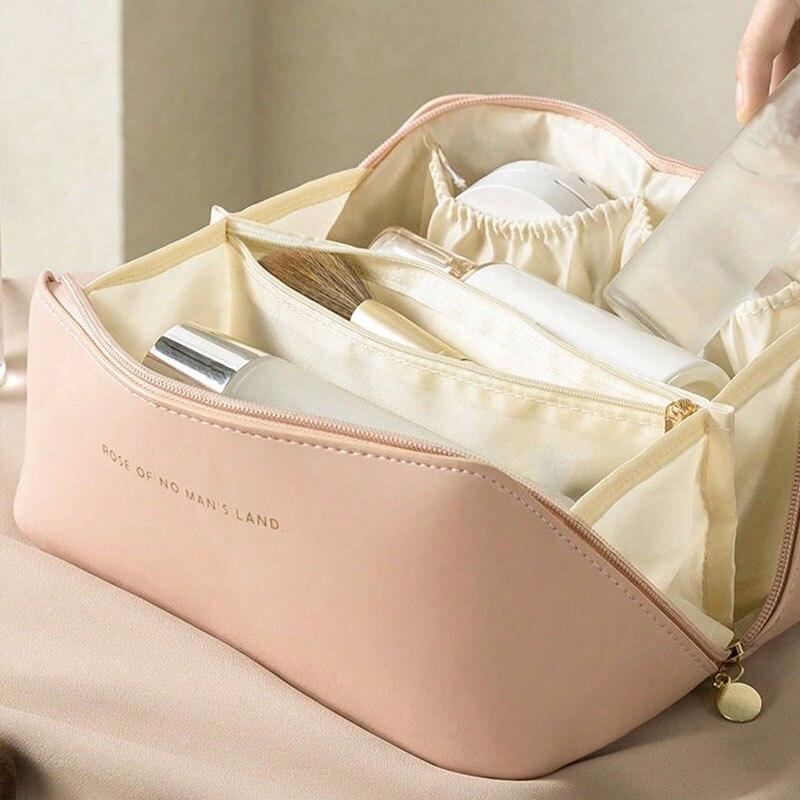 Makeup Organizer Female Toiletry Kit Bag Make Up Case Storage Pouch Luxury Lady Box, Cosmetic Bag, Organizer Bag For Travel