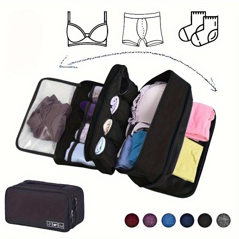1pc Travel Underwear Organizer Bag, a Portable Zippered Pouch for Storing Bras And Socks, Designed to Carry-On Bags