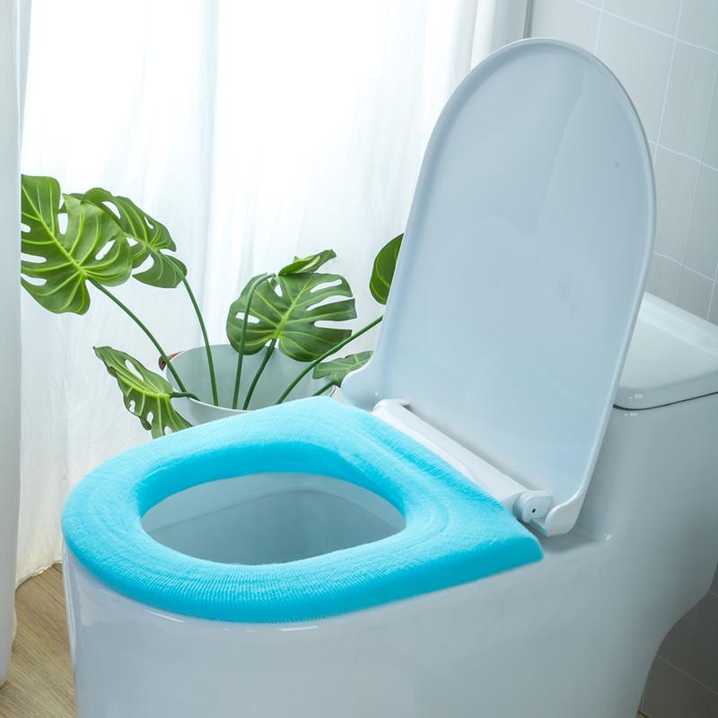 Universal Washable Knitted Toilet Mat and Disposable Cover for All Seasons