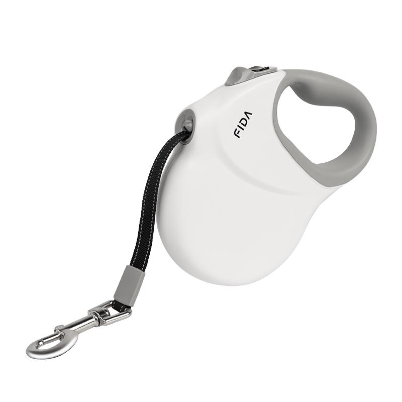 8 meters dog leash, automatic retractable dog leash chain, medium and small dog walking side herding pet supplies (White,8 meters) белый