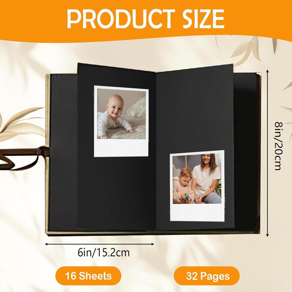 Scrapbook Photo Albums Hardcover Kraft Paper Foldable Keepsake Albums China No Printing for Wedding Graduation