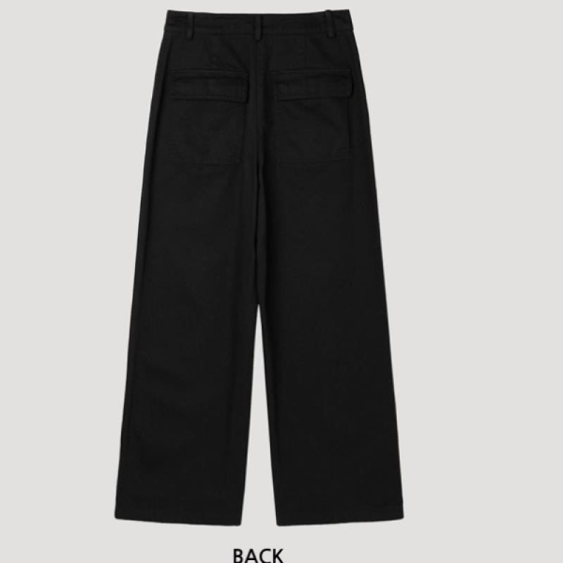 She S miSS Wide Cotton pantS With Flap pocketS SwwSlp11100 Bk