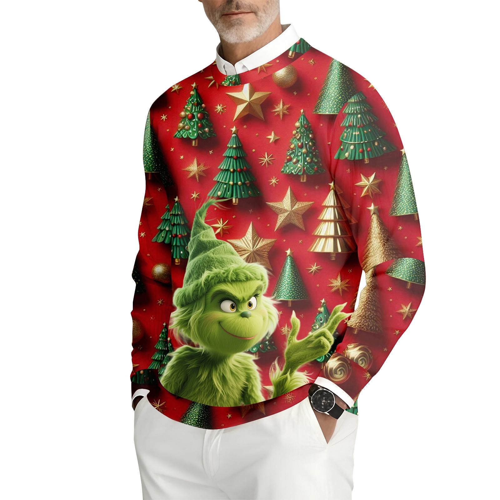 

Мужская толстовка с круглым вырезом и длинными рукавами из рубчатого трикотажа XL арбуз красный