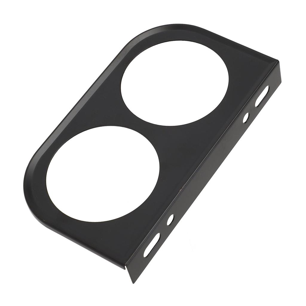 2 Hole Gauge Panel, 2" Easy Installation, Secure Dash Gauge Pods for Vehicles (Black)