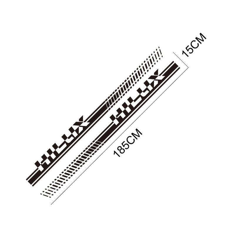 For Toyota Hilux Vigo Revo Pickup Door Side Stripes Sticker Truck Graphics Vinyl Decor Covers Car Decals Auto Tuning Accessories