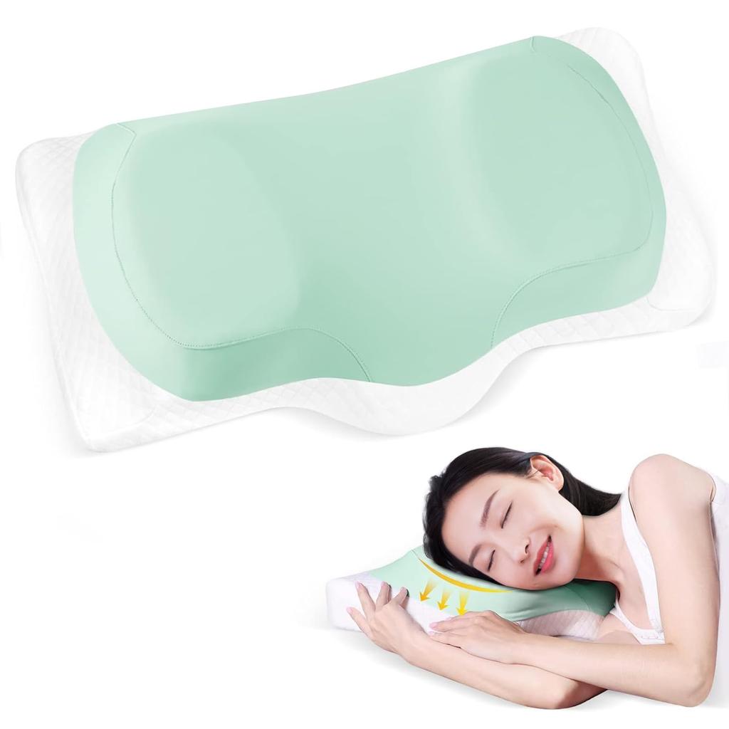 Popular Memory Foam Pillow for Side Sleepers, Comfortable Sleep with a Two-layer Design, Suitable for Back, Side, and Stomach Sleepers, with a