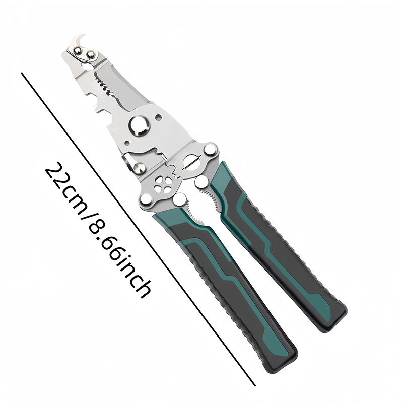 Upgrade cutting tool 1 piece multi-function folding wire stripper crimping pliers cable cutters