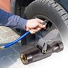 Heavy Duty Air Chuck Leak-Proof & Temperature Resistant Tire Inflator Gauge Attachment for Truck RV SUV Car Auto Air Compressor