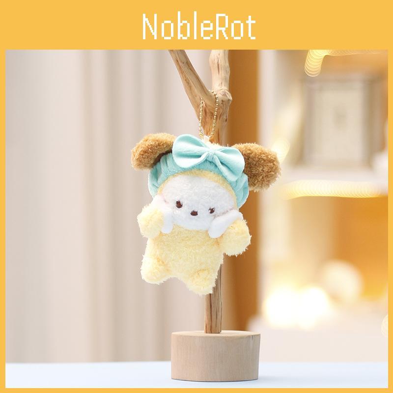 Delightful Wash Face Rabbit Plush Toy Keychain Adorable Short Fur Design Kid For