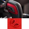 Central Console Gear Shift Knob Head 2* For Ford F-150 F150 2015- Red Suede