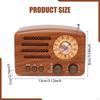 Retro Bluetooth Speaker with Radio Sturdy Home Decor for Outdoor Travel