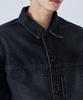 PROJECT3 Washed Denim Trucker Jacket [Black Denim]_Tj1016