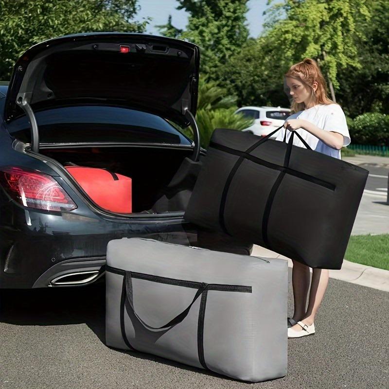 2-Pack Heavy Duty Moving Bags with Handles&Zippers - Extra Large,Durable Polyester Storage for Clothes,College Dorm Move&Storage
