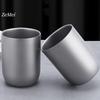 Pure Titanium Double-layer Coffee Mug ,111 Ml Home Breakfast Cups, Gray Cold Drink Portable Beer Cup Outdoor Camping Travel Mug