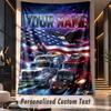 Truck (31) Theme Custom Tapestry Personalized Custom Name Text Wall Hanging Tapestry Home Decor Background Cloth