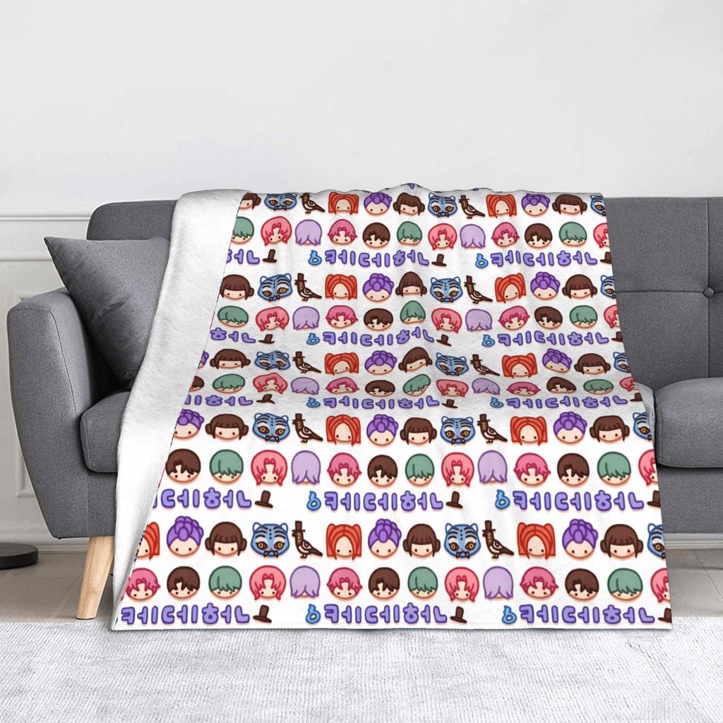 RUMI HUNTRX - HUNTRIX Kpop Demon Hunters  Fleece Blankets  Fashion Throw Blankets for Bed Sofa Couch 125*100cm Bedspread