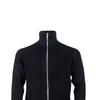 Armani Exchange Solid Ribbed High Neck Zip Long Sleeve Knit Sweater Men sweater Black 6RZE6A-ZM1LZ-1200