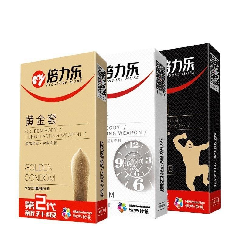 10Pcs Condom Sex Toys for Men Man Penis Sleeve Ejaculation Delay Lasting Erotic Adult Long Lasting Golden Body Condoms