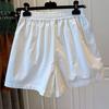 2026 Summer Korean Style High-Waisted Slimming Cotton Shorts with Pockets