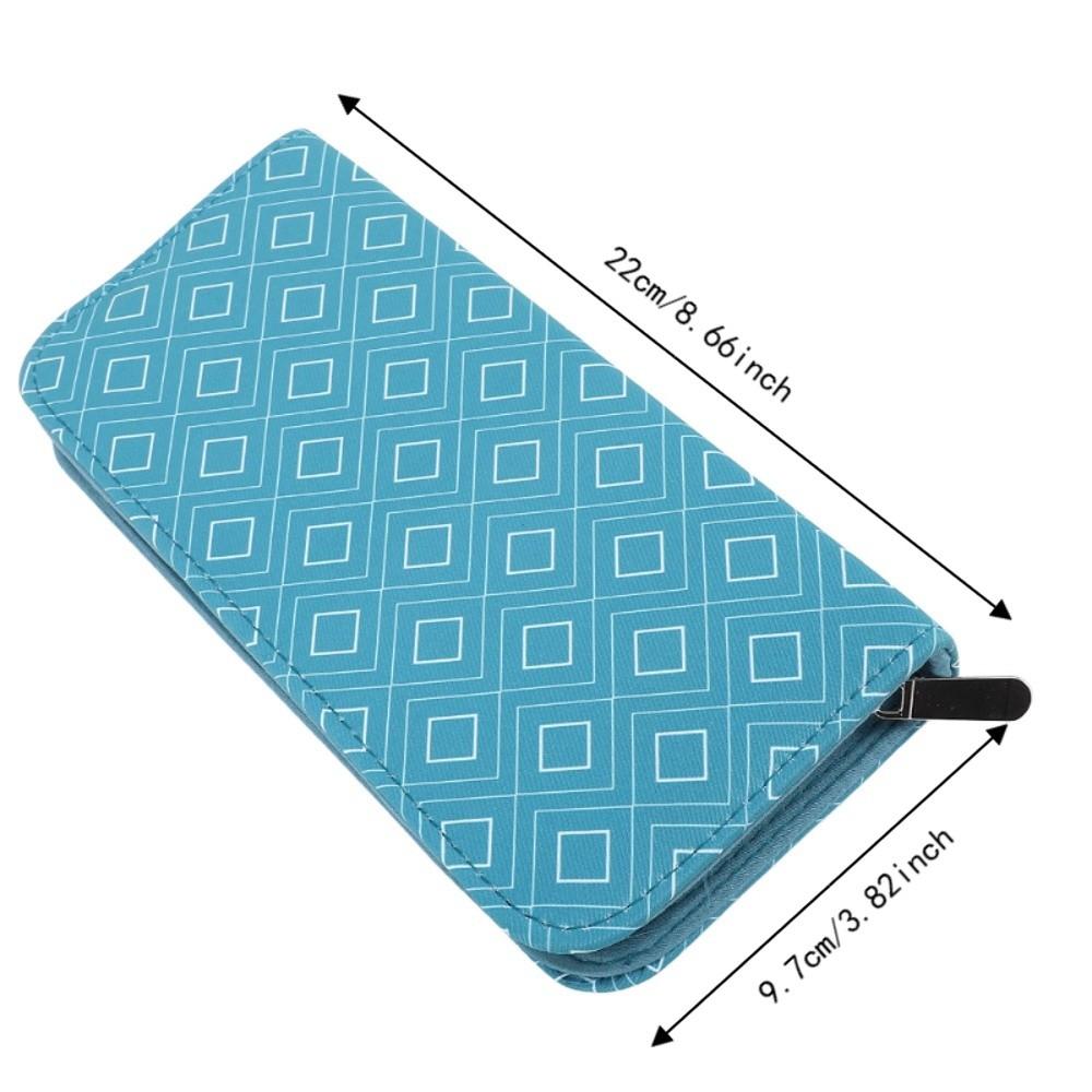 Rhombus Lattice Pattern Knitting Needle Case Oxford Fabric Storage Organizer Bag Airport Travel