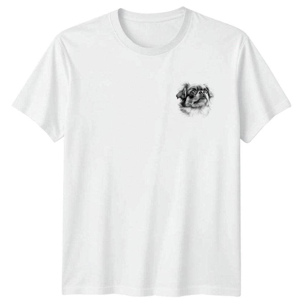 Pekingese Dog Portrait Pekingese Dogs Animals Unisexs TShirt Unisexs Tee Graphic S