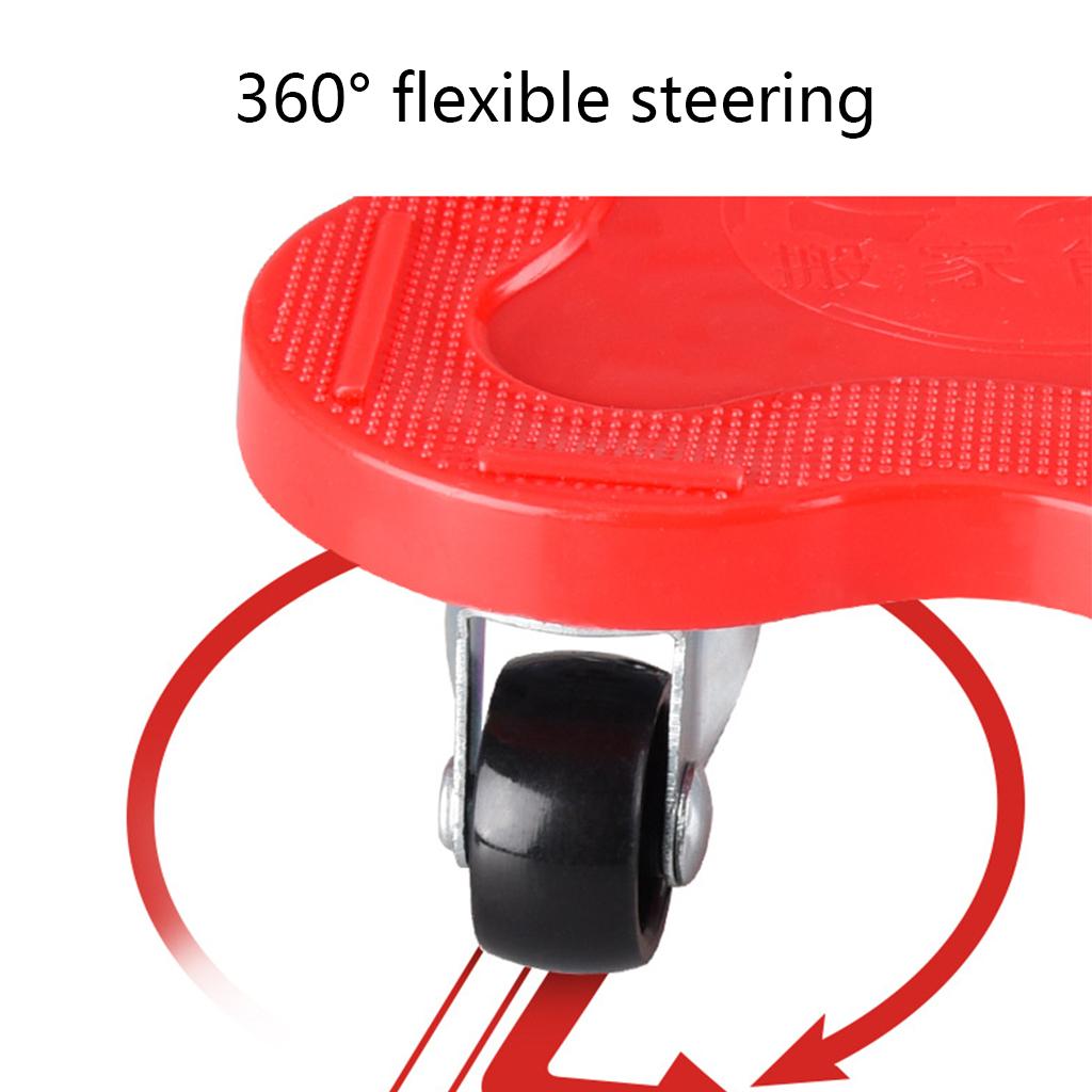 360° Furniture Mover Tools Transport Lifter Heavy Stuffs Moving 4 Wheeled Roller Universal Pulley for w/ 1 Furniture Lif