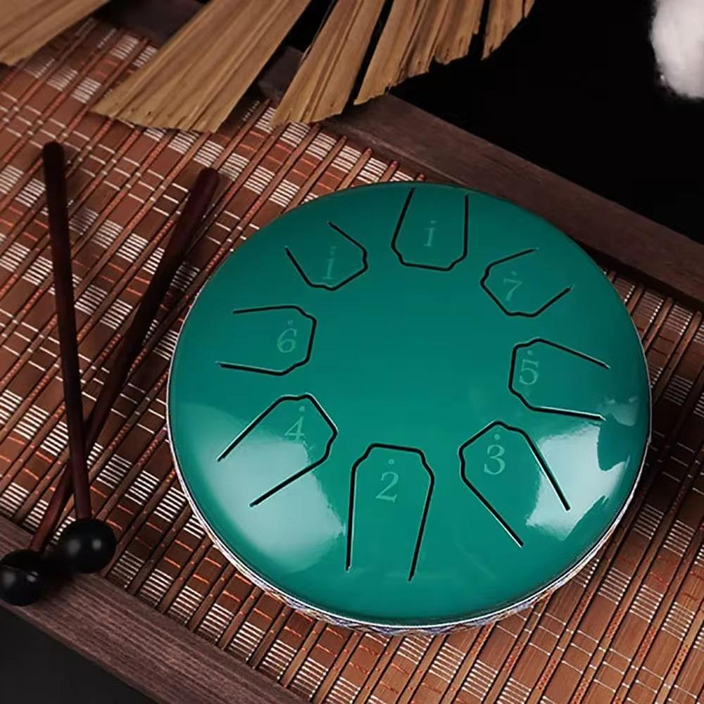 6 Inch 8 Note Drum Musical Percussion Instruments Portable Meditation Sound Therapy Accessories Lotus Drums