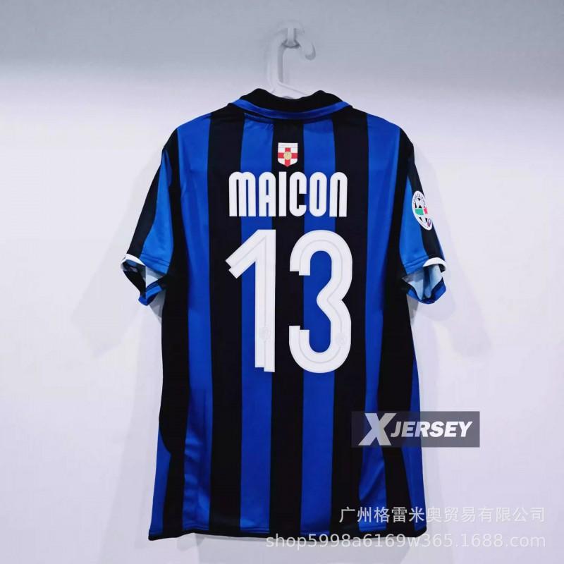 Klasické Retro Fotbalové Dresy Evropské Top Ligy Barcelona 2006 AC Milán 09/10 Inter Fotbalové Tréninkové Dresy