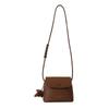 2025 New Fashion Personality Simple Casual Solid Color PU Soft Surface Retro Crossbody Portable Shoulder Small Square Bag Women